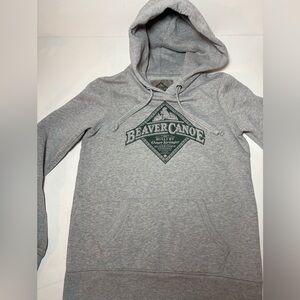 Vintage Beaver Canoe Gray  and Green Hoodie for Men or Women!